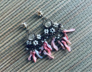 Pendientes Hippies Colgantes Con Corales