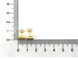 pendientes oro 18k con piedra con circonita