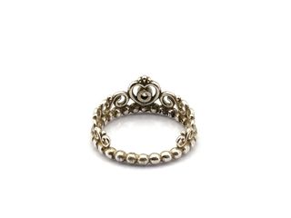 sortija plata 925mm con piedra con circonita