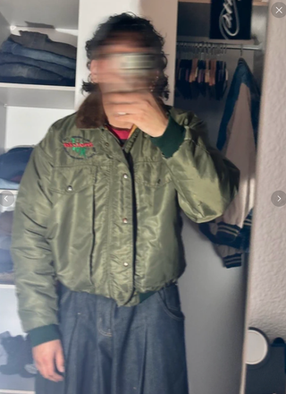 Giubbotto Bomber Cachi Vintage