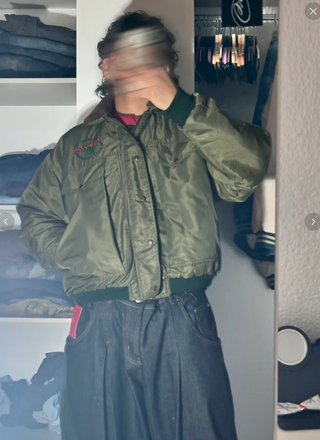 Giubbotto Bomber Cachi Vintage