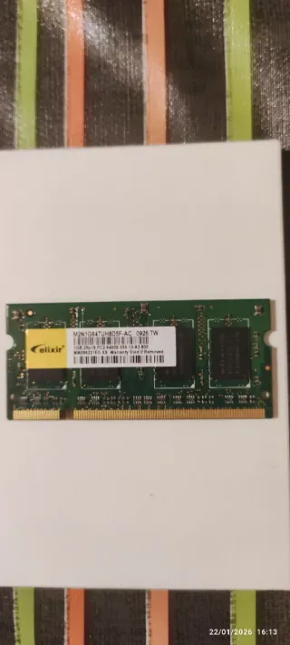 Memoria RAM Elixir 1GB DDR2 6400S 555 13 A2
