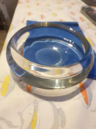 Cenicero cristal antiguo