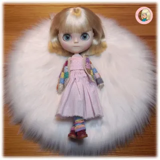 Chaqueta crochet grannys para Blythe