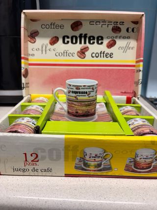 Juego tazas de cafe espresso