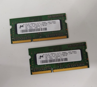 2 Modulos DDR3 2x1GB PC3L 8500S