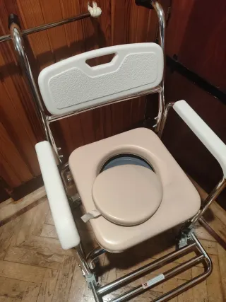 Silla WC Ducha con ruedas