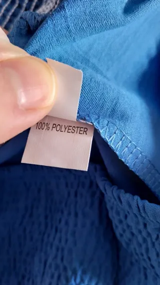 Pantalones anchos XL azules mujer