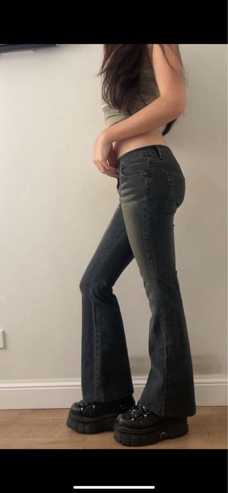 Vaqueros Vintage Bootcut tiro bajo BSK