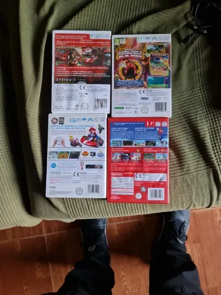 Pack 4 Juegos Wii: Mario Kart, Sonic, Ferrari, Mar
