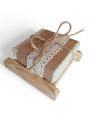 Sapone all'olio d'oliva artigianale+ portasapone