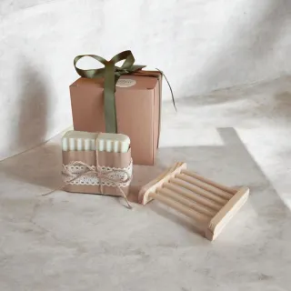 Sapone all'olio d'oliva artigianale+ portasapone