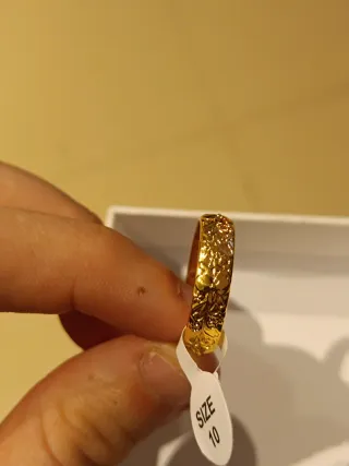 Anillo oro enroute talla 10