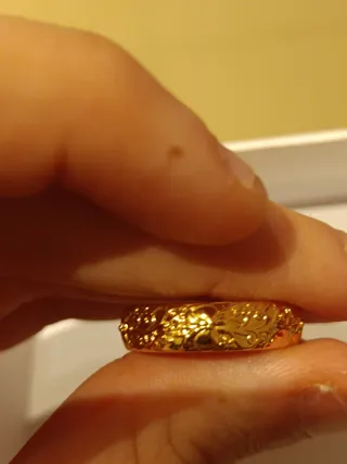 Anillo oro enroute talla 10