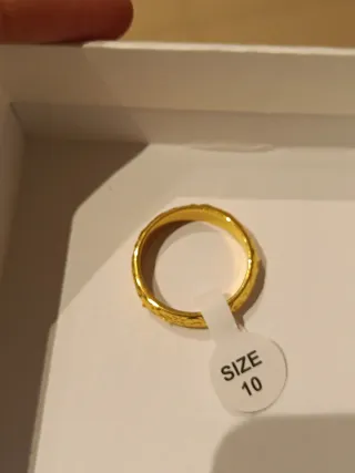 Anillo oro enroute talla 10