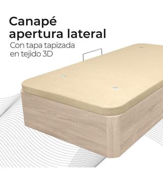 APERTURA LATERAL CANAPÉ MADERA MOD. MADRID