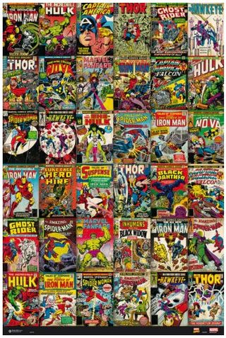 Póster Comics Classic Covers (61 x 91,5 cm)