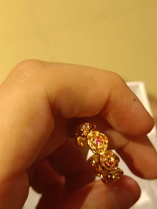 Anillo oro enroute talla 9