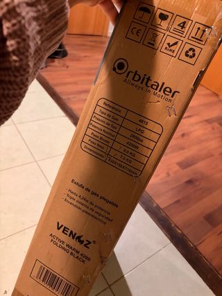 Estufa de gas plegable 4,2 kW – NUEVA sin usar