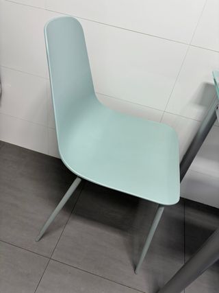 Mesa cocina cristal y 3 sillas