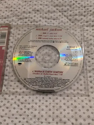 Cd Michael Jackson single Jam remixes