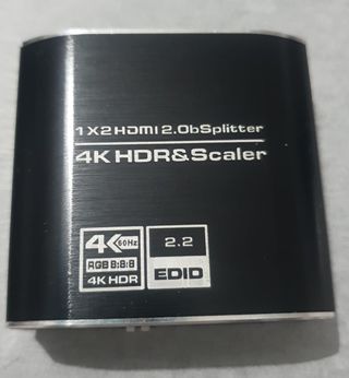 4k hdr & scaler,1×2 hdmi 2.0 splitter.