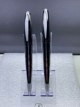 Conjunto Pluma y boligrafo plateado