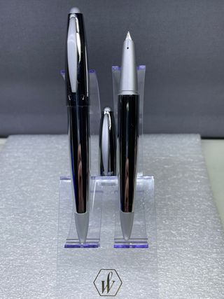 Conjunto Pluma y boligrafo plateado