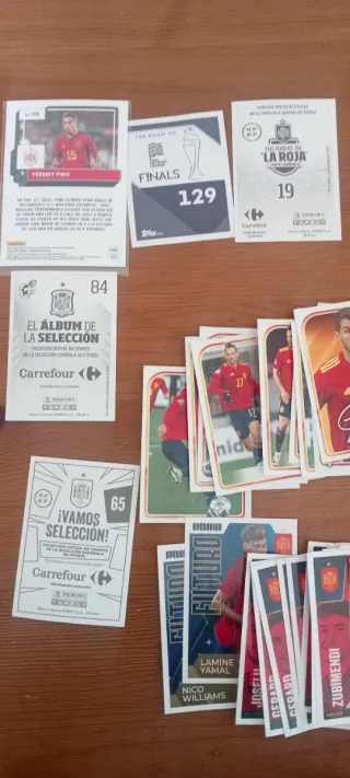 Cromos Selección Española Fútbol Masculino