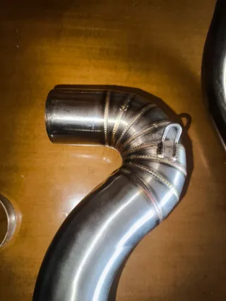 Honda vfr 800 slip on escape enlace medio.