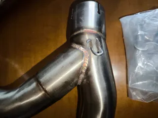 Honda vfr 800 slip on escape enlace medio.