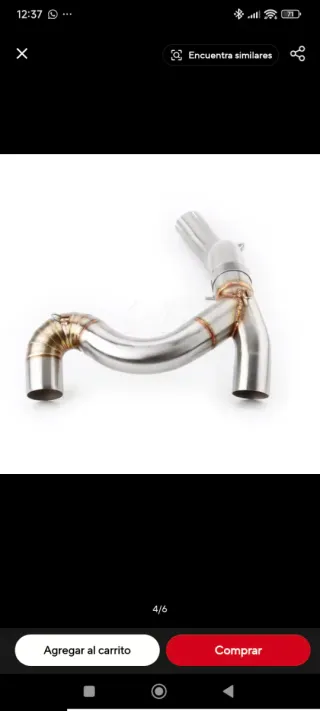 Honda vfr 800 slip on escape enlace medio.