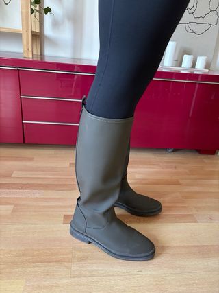 Botas de agua color verde talla 40