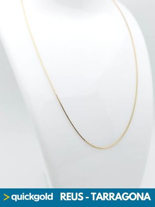 040-02-00498 CADENA ORO 18K VENECIANA  43.3CM