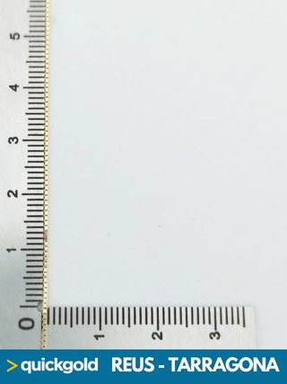 040-02-00498 CADENA ORO 18K VENECIANA  43.3CM