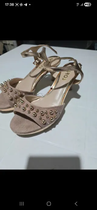 Scarpe Ikaros aperte con tacchetto numero 37