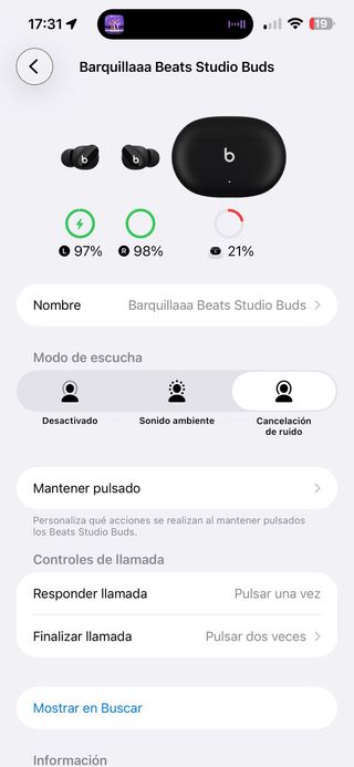 Auriculares Beats Studio Buds (NEGOCIABLE)