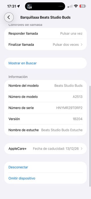 Auriculares Beats Studio Buds (NEGOCIABLE)