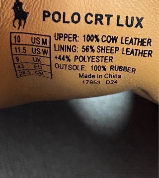 Polo Ralph Lauren zapatillas piel 43