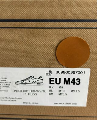 Polo Ralph Lauren zapatillas piel 43