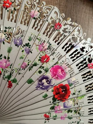 Abanico de fallera artesanal