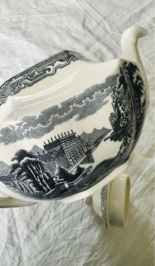 Tetera La Cartuja de Sevilla vistas negro