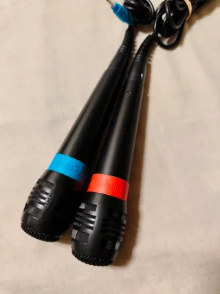 Microfonos SingStar. PlayStation 2.