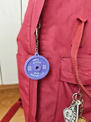 Llavero Disco gym personalizado