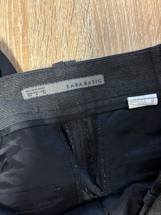 Pantalones de pinza ZARA gris