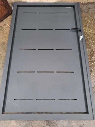 Puerta jardín exterior forja 1x 2m nueva