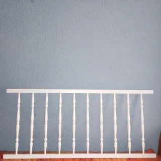 Cuna blanca lacada con ruedas