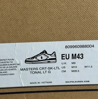 Polo Ralph Lauren zapatillas piel 43