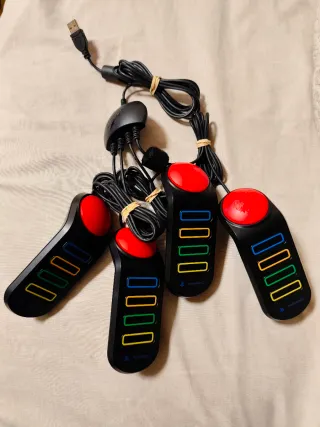 Pulsadores Mandos Buzz. PlayStation 2.
