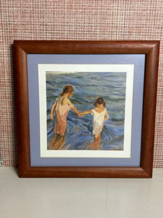 Pareja cuadros láminas Sorolla